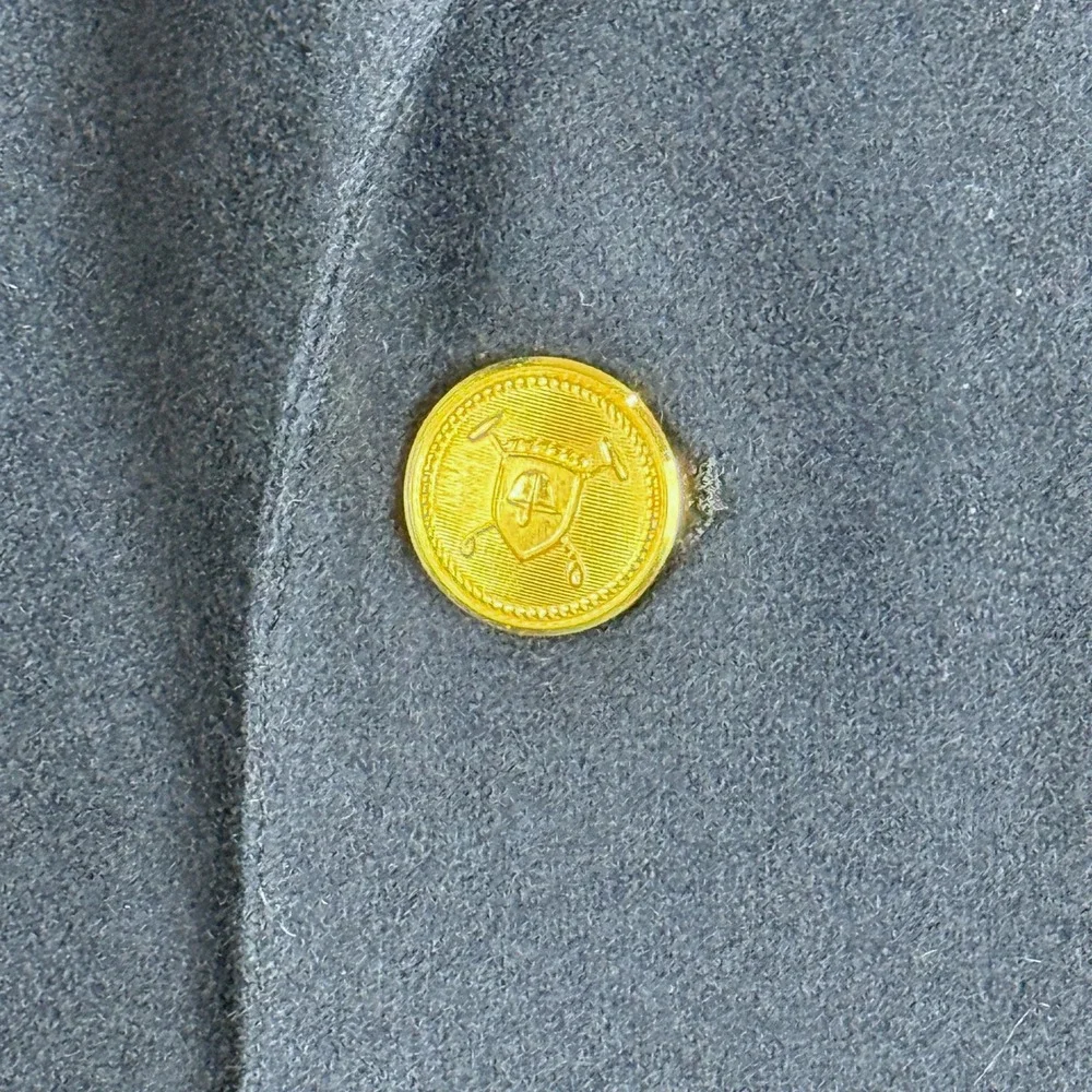 VTG Polo University Club Ralph Lauren Blazer Men 44R? Navy Wool Gold Buttons 90s